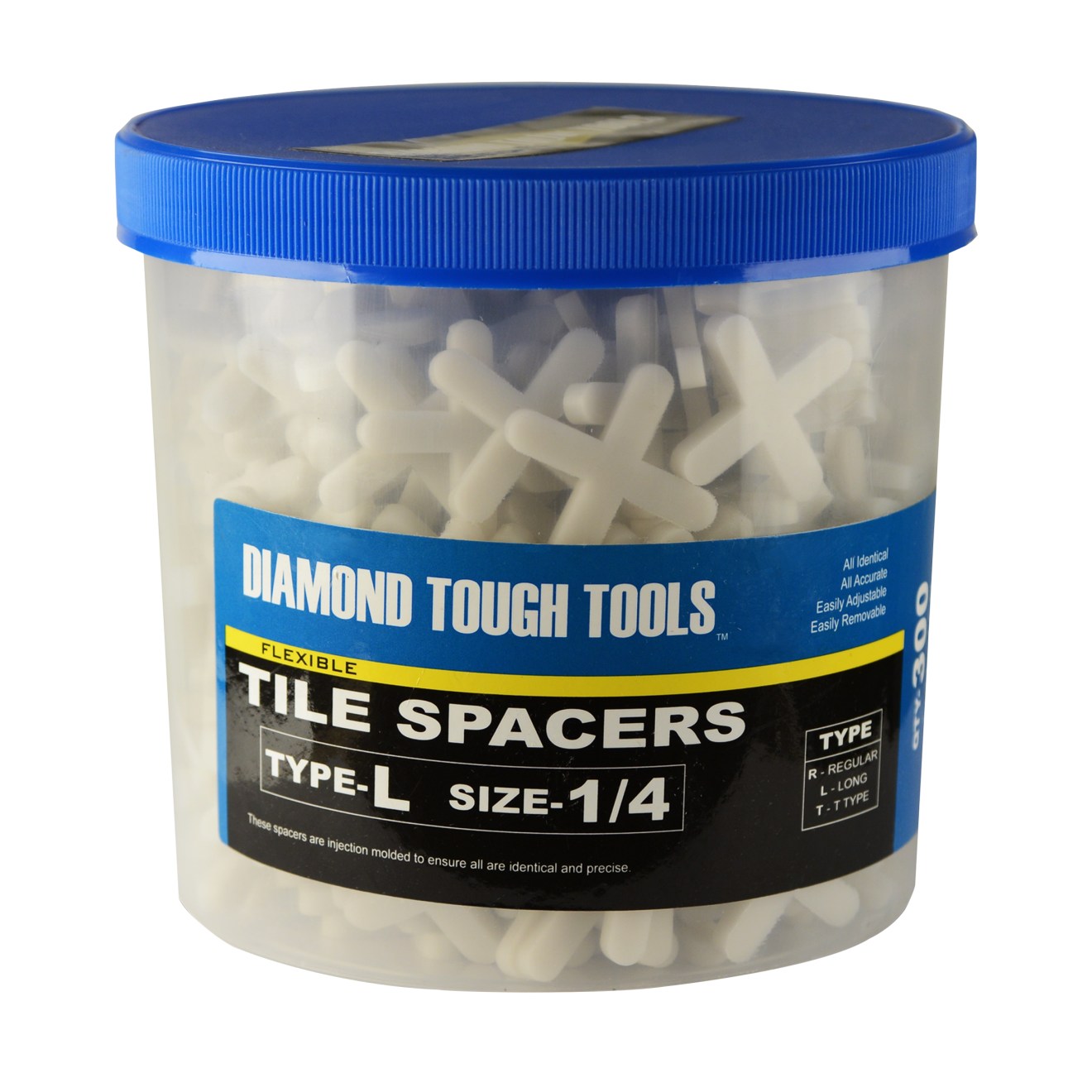 A. Bottini 1 16 in. Flex Tile Spacers Regular 2500 Pack