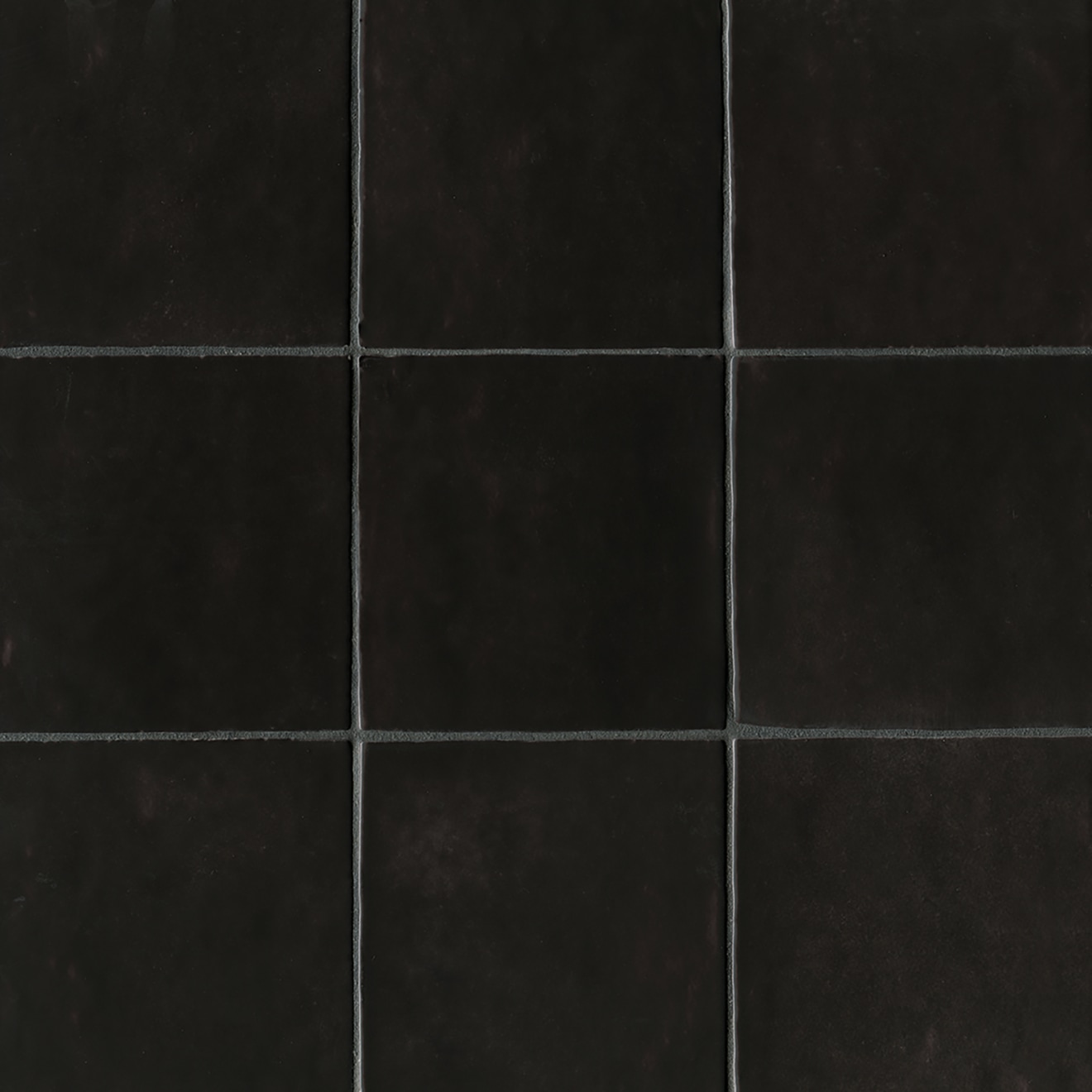 Seamless Modern Glossy Black Ceramic Tile Background Texture Stock