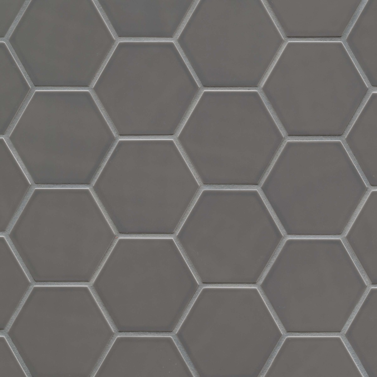 Dark grey glossy ceramic hexagon tiles seamless Vector Image